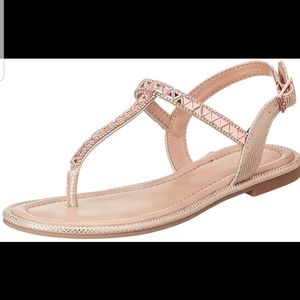 ALDO ROSE GOLD "SHEENY" SANDALS SIZE 9 NWOT